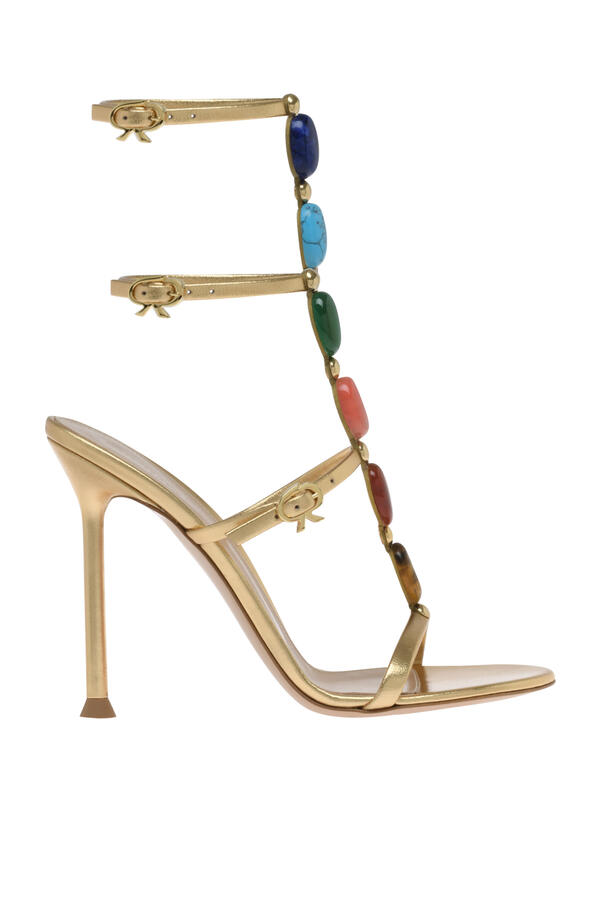 Shanti 105 Sandals in Metallic Leather