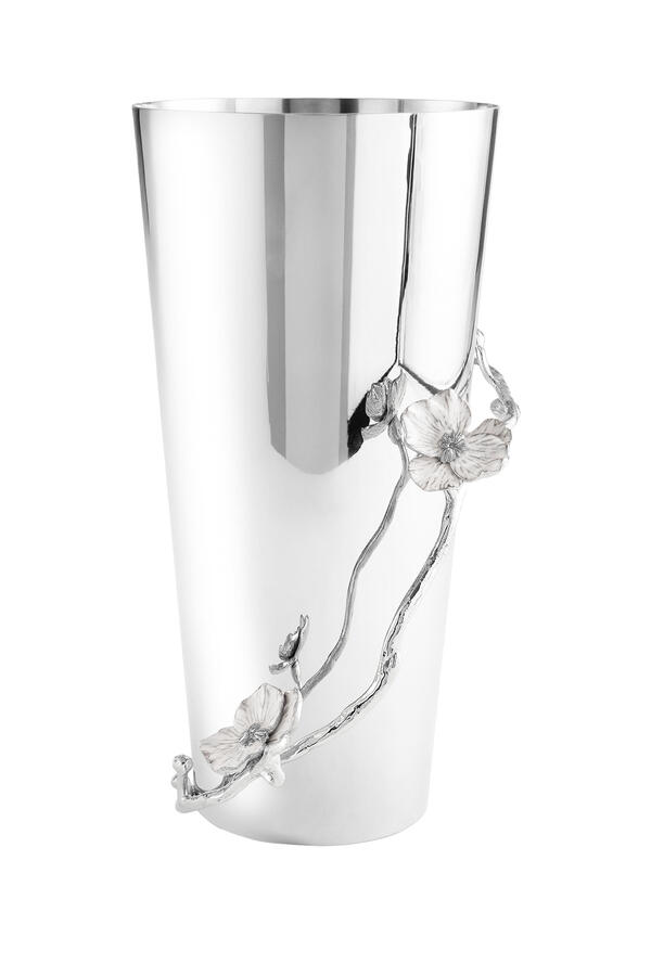 Silver Orchid Large Vase 