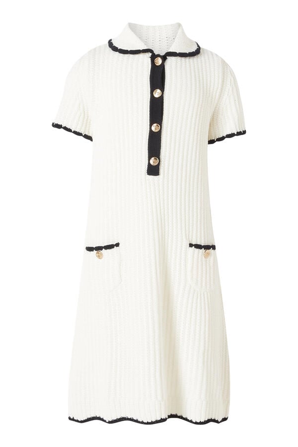 Kids Half Button Front Detail Dress