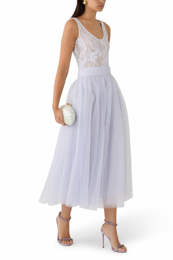 Tulle Midi Skirt