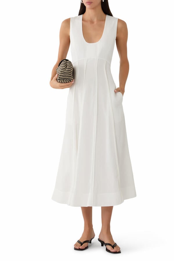 Sculptural Poplin Dress