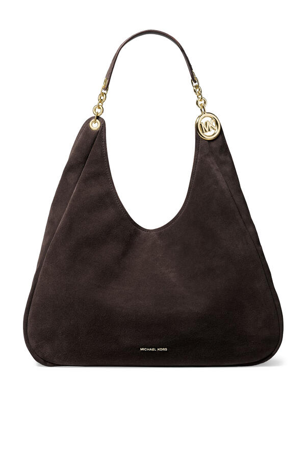 Ellie Large Suede Shoulder Bag 