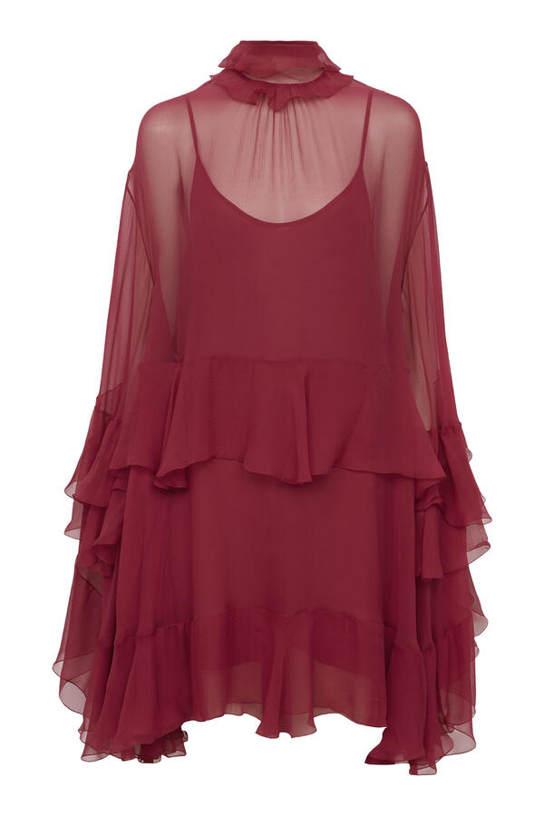 Ruffled Mini Dress