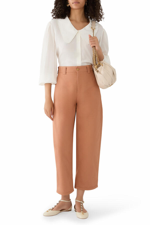 Puff-Sleeve Blouse 