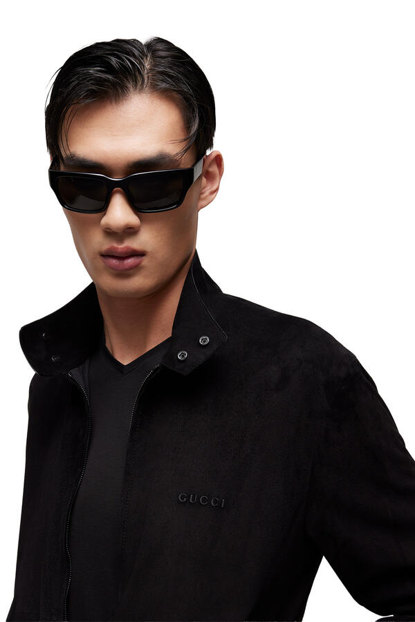 Logo Rectangular-Frame Sunglasses