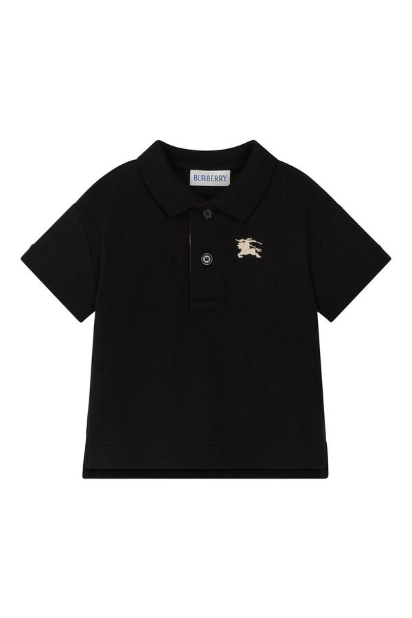 Kids Check Placket Polo Shirt