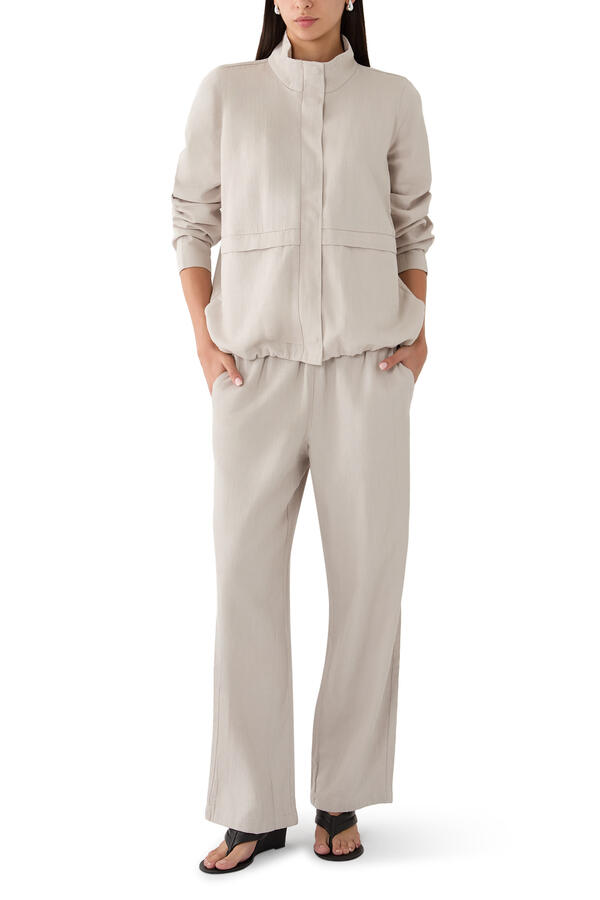 Drawstring Straight Trousers