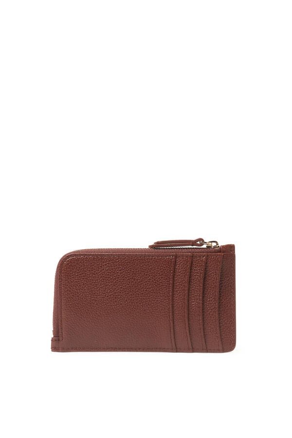 Curved Card Holder in Leather