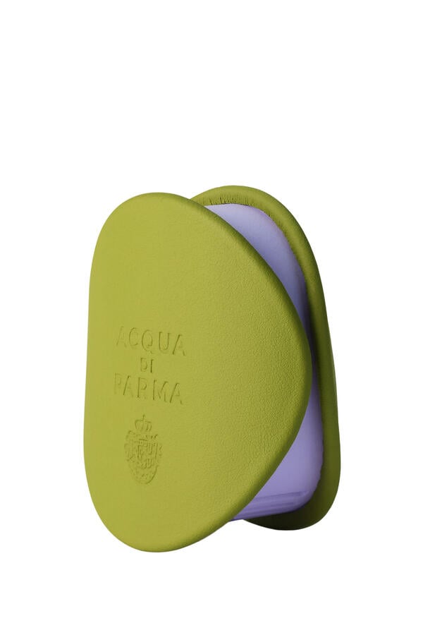 Car Diffuser Calfskin Jungle Green With Lilla Case