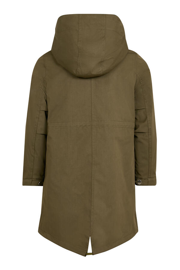 Kids Cotton-Blend Fur-Trim Parka 