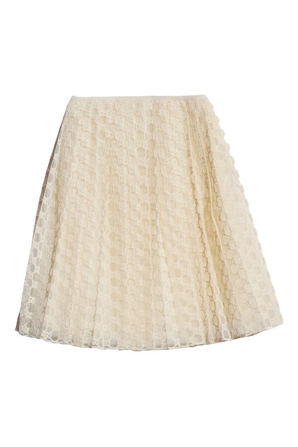 Kids Embroidered GG Tulle Skirt