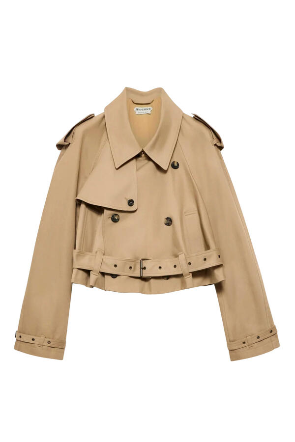 Cropped Trench Coat