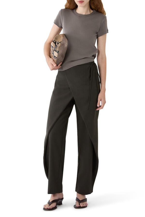 Wrap Rouleau Tailored Pants