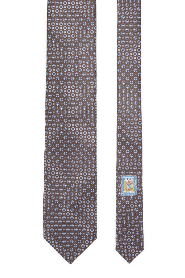 Medallion Printed Silk Tie