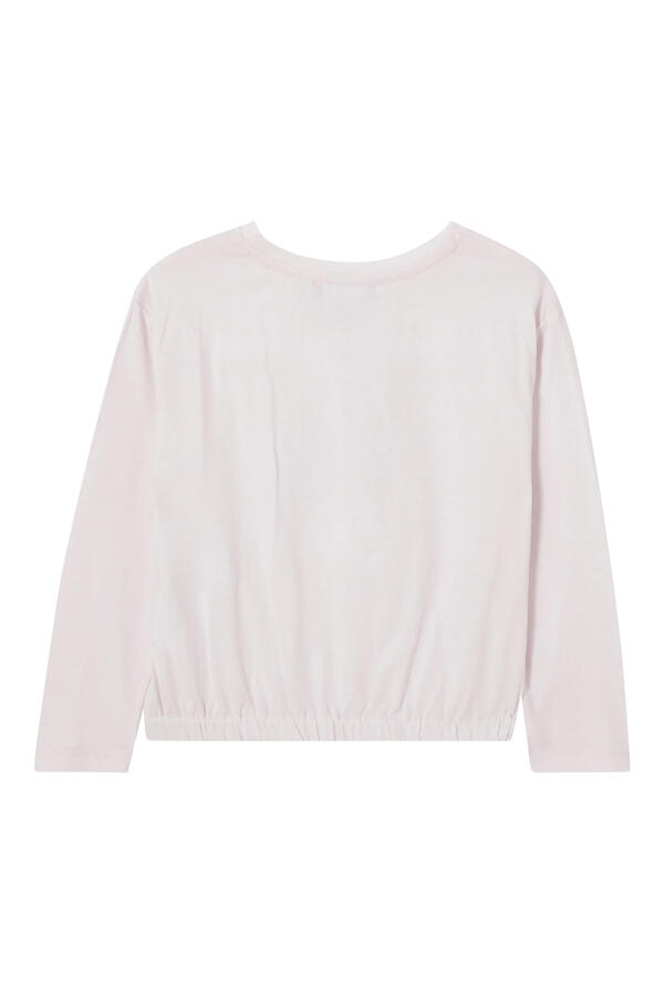 Kids Embroidered EA Logo Long Sleeves T-Shirt