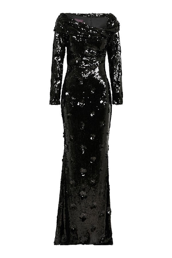 Sequin Embellished Evening Gown
