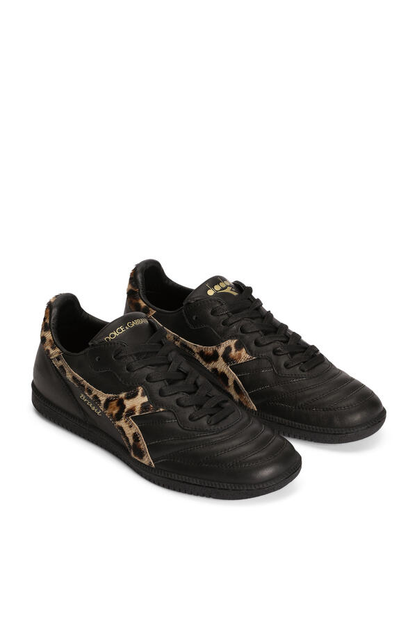  X Diadora Calfskin Sneakers