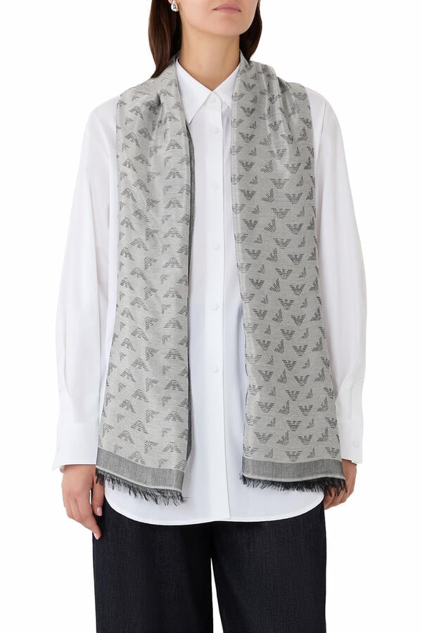 Micro Eagle Logo Scarf
