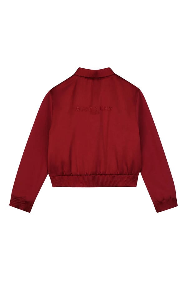 Kids Logo-Embroidered Zip-Up Bomber Jacket