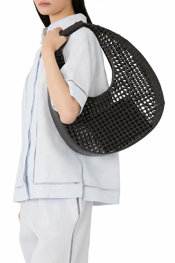  Large Moon Hand-Knotted Tote Bag