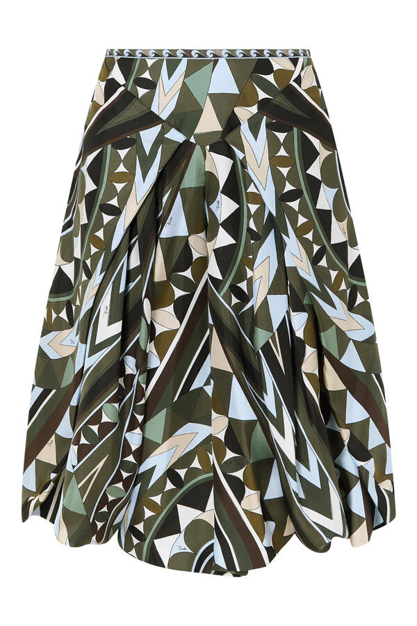 Manuba Print Wide Silk Pants 