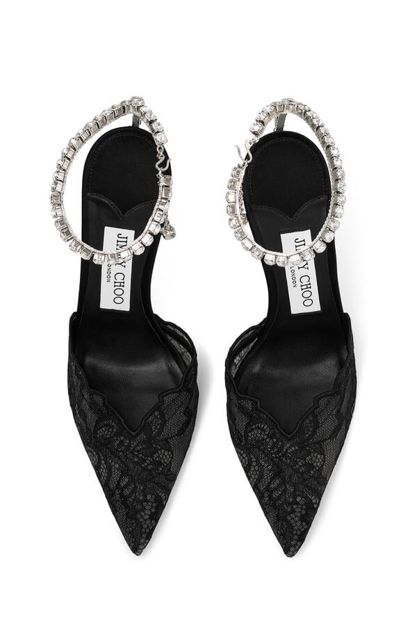 Saeda 100 Floral Lace Pumps