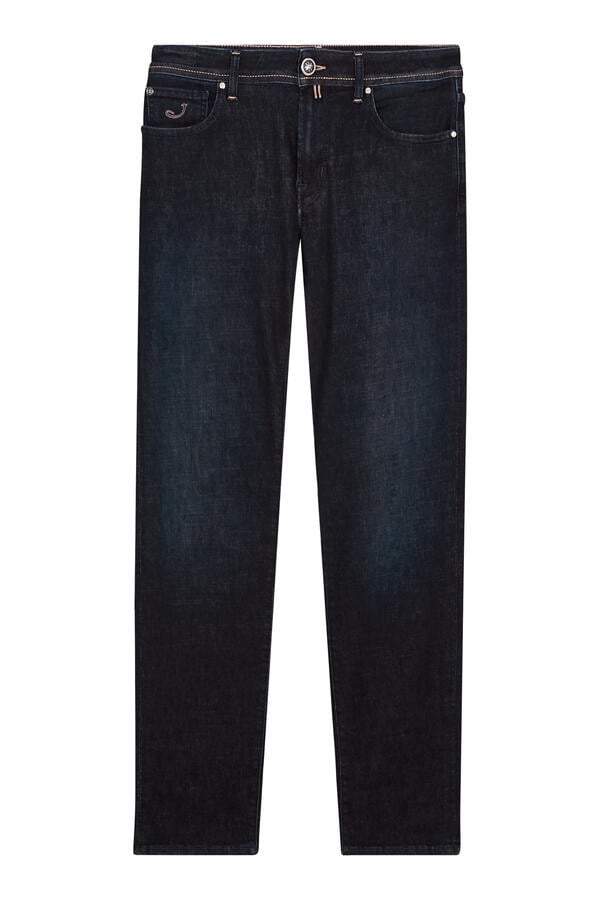 Bard Fast Regular-Slim 5 Pocket Jeans in Power Stretch Denim 