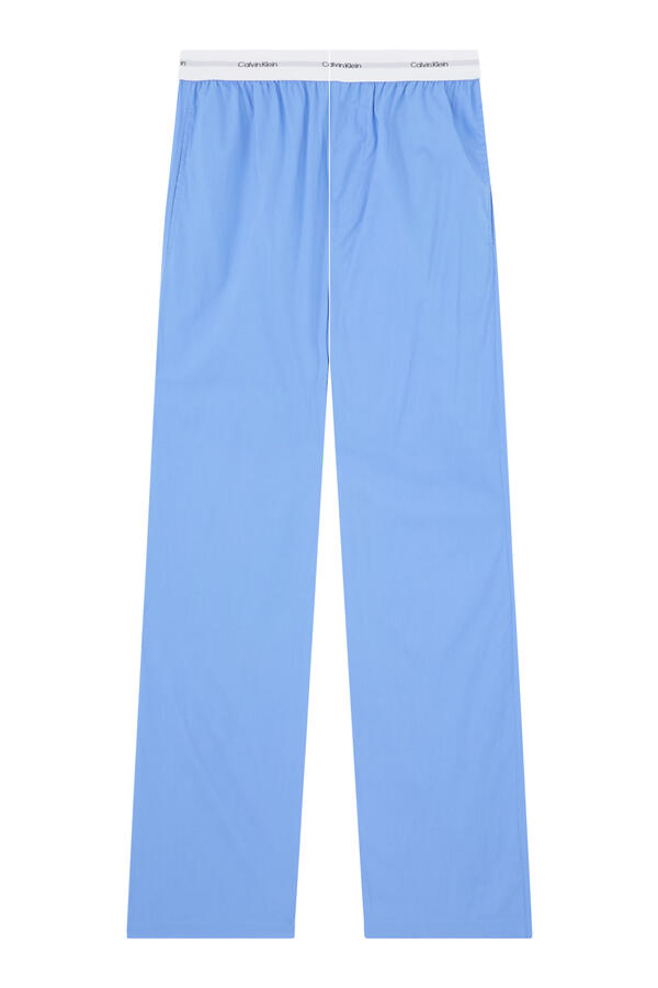 Cotton Poplin Logo Waistband Pants