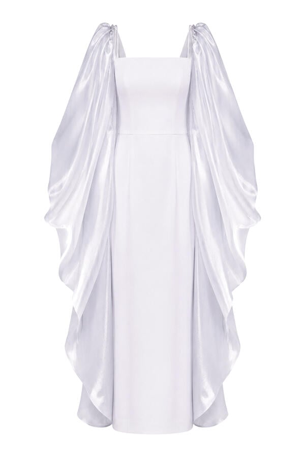 Slim-Cut Full-Length Crepe Gown 