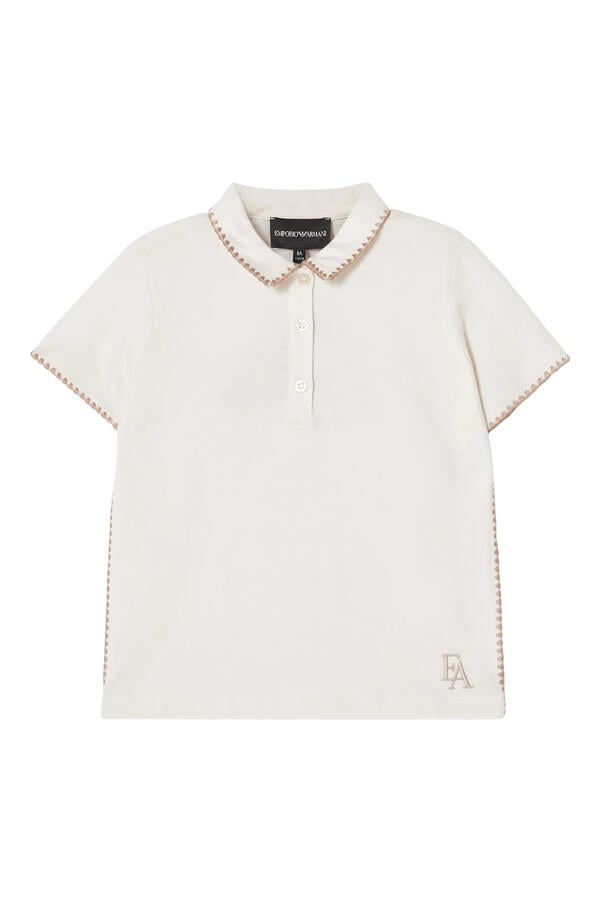 Kids EA Logo Cotton Polo Shirt