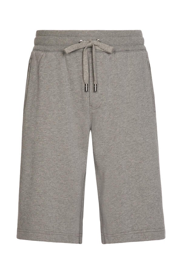 Jersey Jogging Shorts with Logo Tag