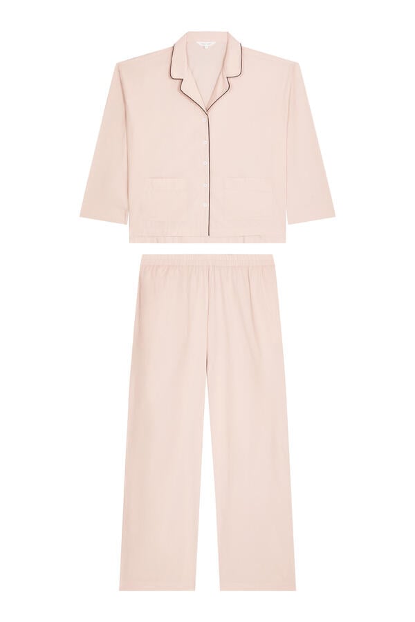 Organic Cotton Poplin Relaxed Pajama Set