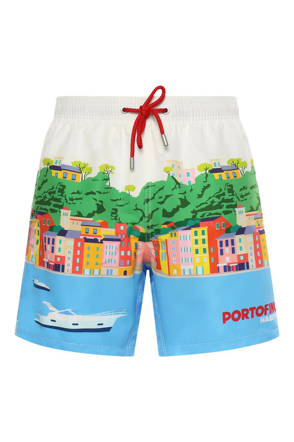Portofino Postcard Gustavia Swim-Shorts