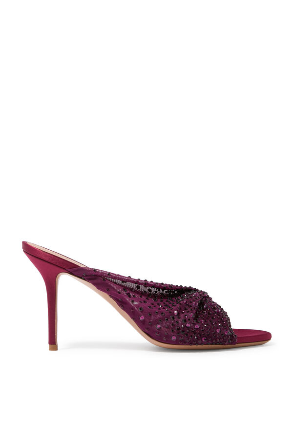 Mariel 80 Open-Toe Mules