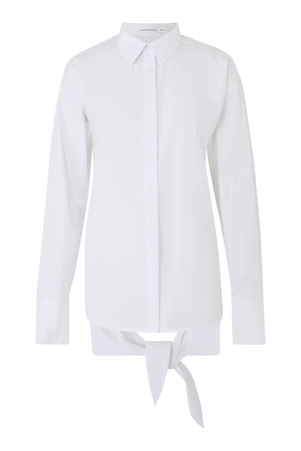 Poplin Tie Back Shirt