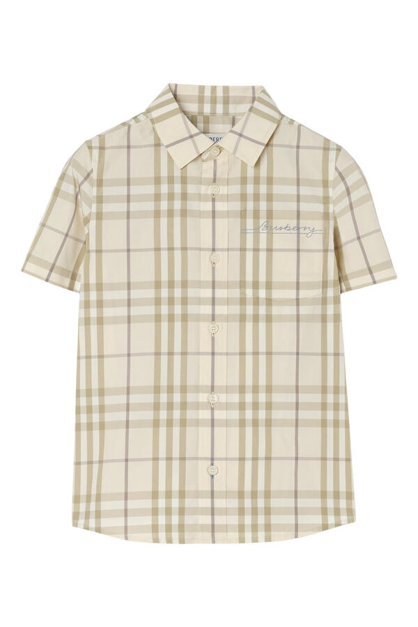 Kids Check Cotton Shirt 