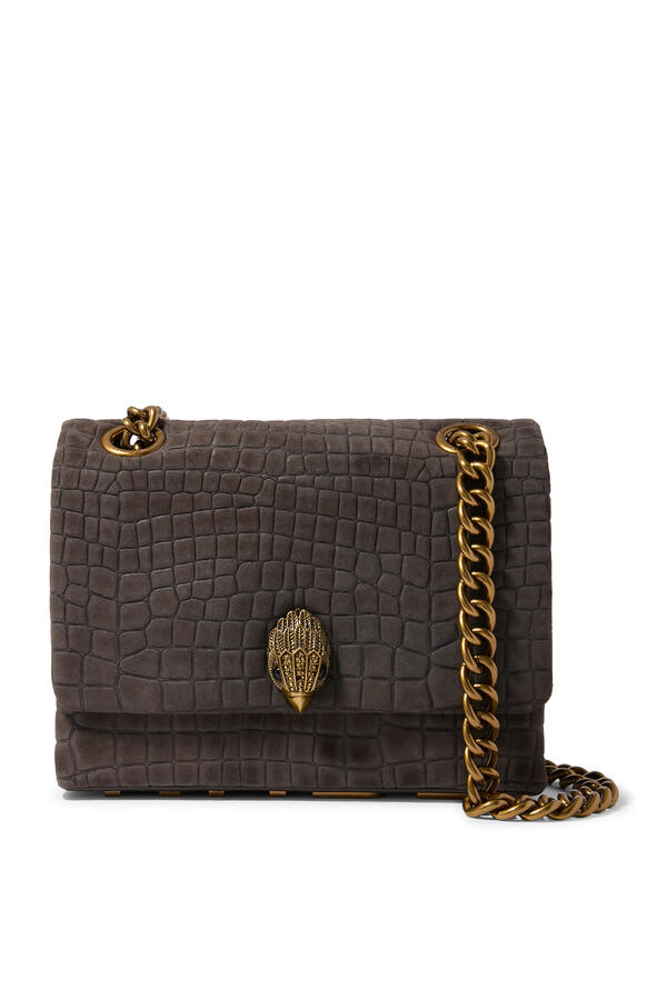 Large Kensington Kurt Suede Shoulder Bag