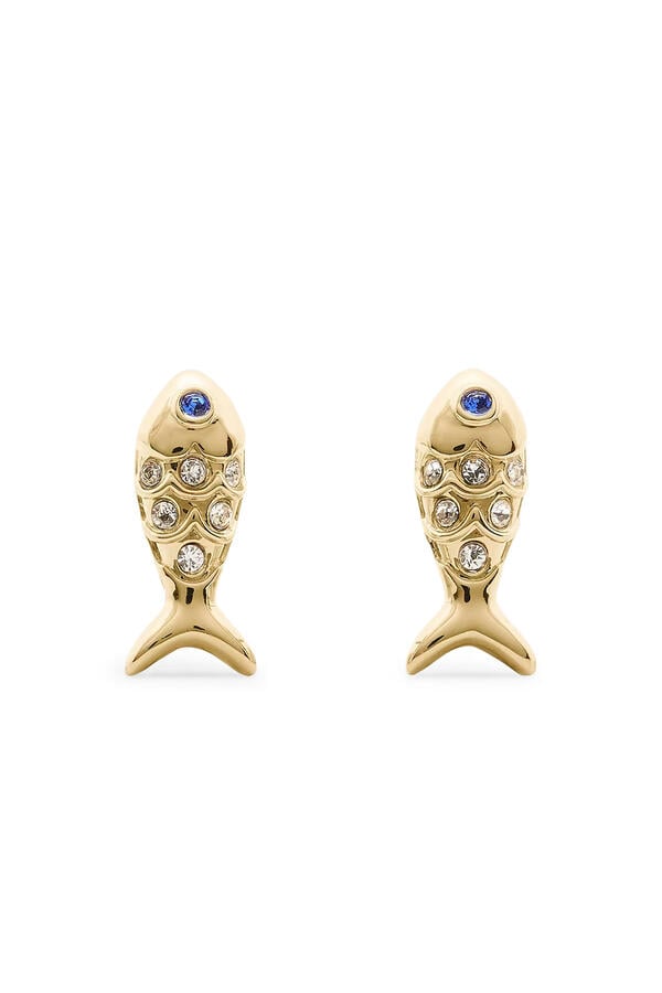 Summer Daze Fish Studs, Titanium & Glass