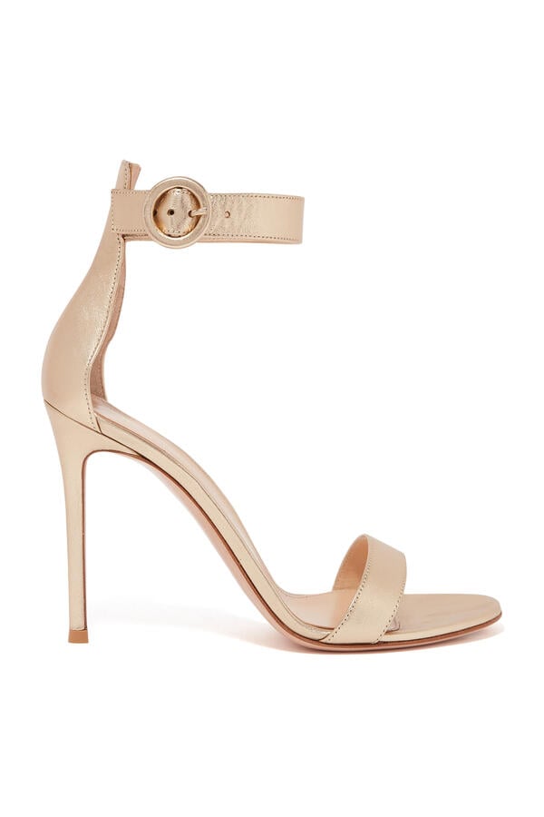 Portofino 105 Sandals in Metallic Leather