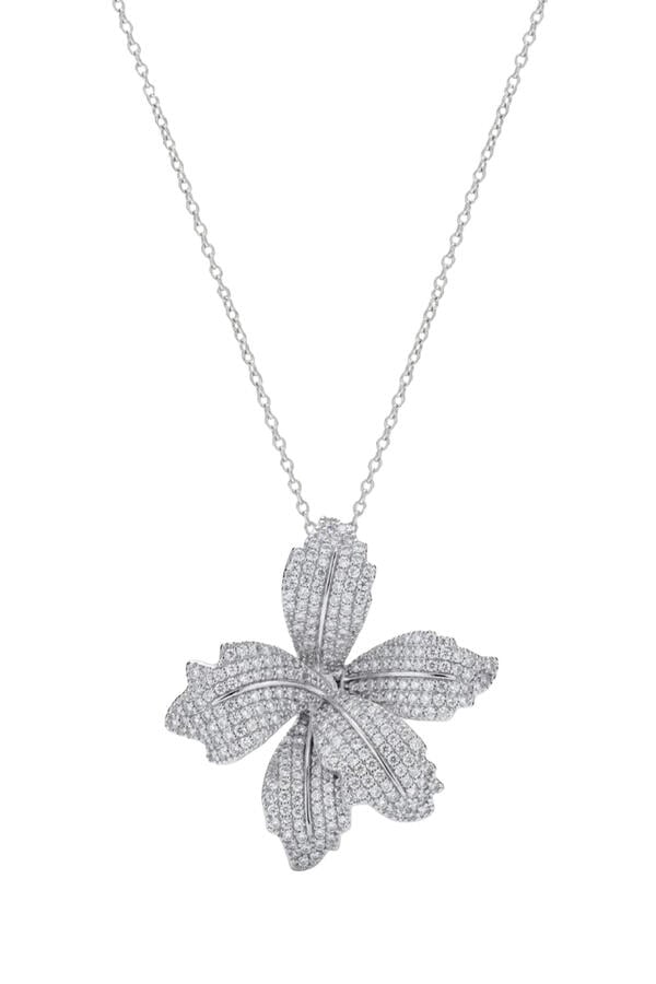 Orchid Bloom Pendant Necklace
