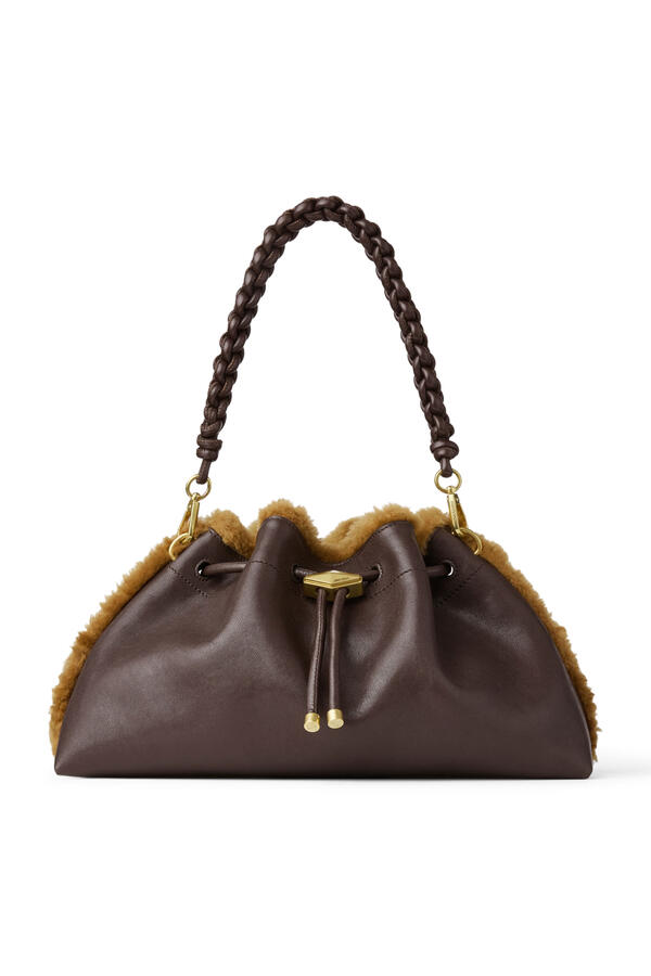 Cinch Shearling Crossbody Bag