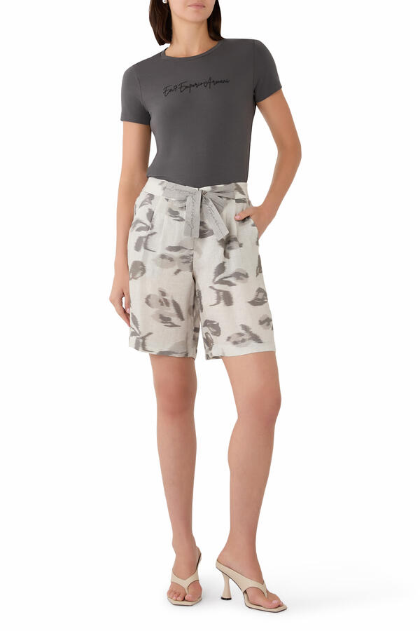 Linen Bermuda Shorts 
