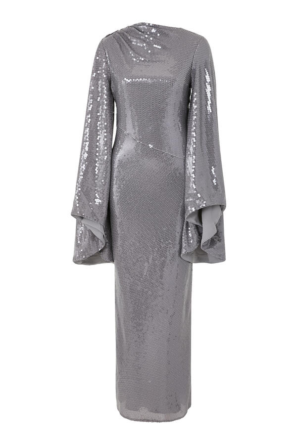 Ondas Silk-Satin Maxi Dress