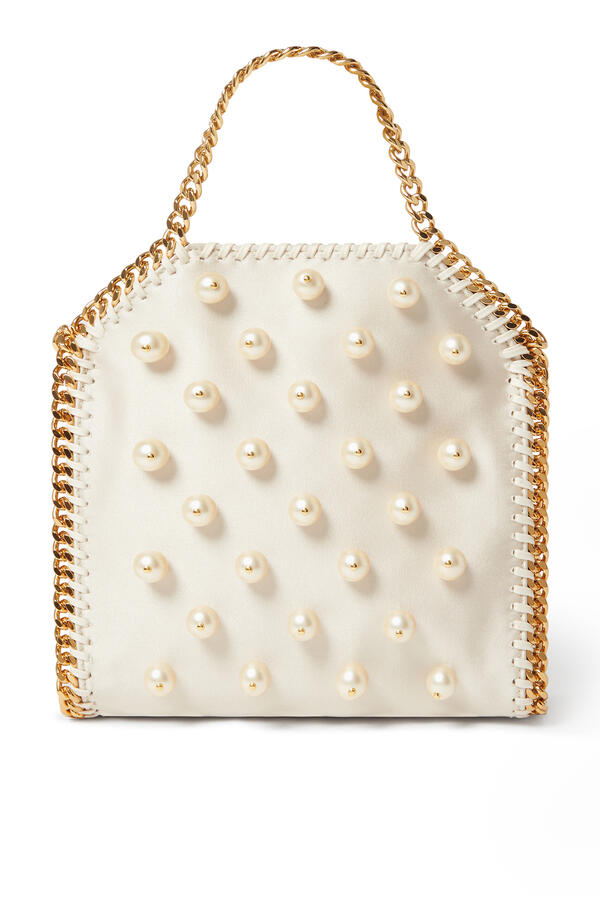 Falabella Vegan Pearl Tiny Tote Bag