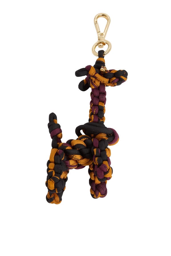 Labirinto Print Silk Giraffe Charm