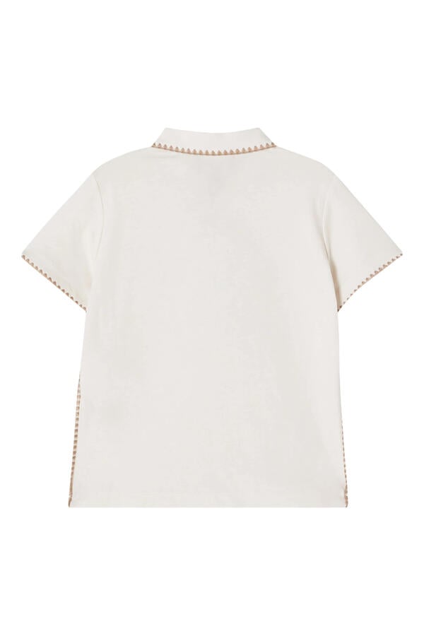 Kids EA Logo Cotton Polo Shirt