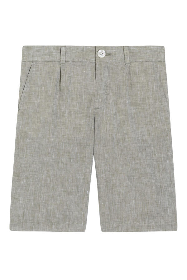 Kids Linen Bermuda Shorts