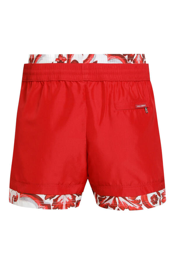 Majolica-Print Medium Swim Boxer Shorts