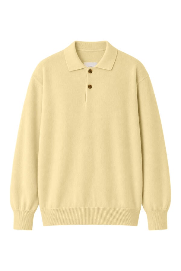 Knit Long Sleeves Polo Shirt