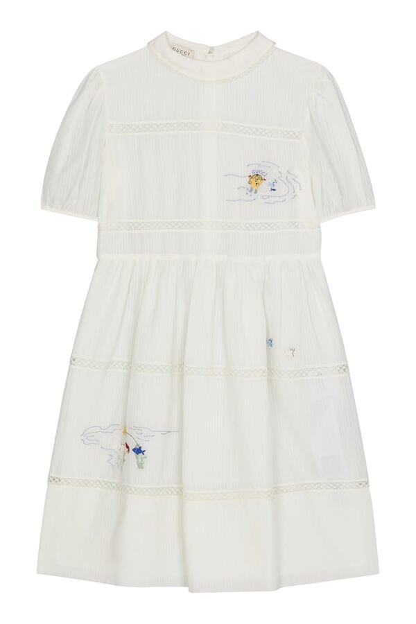 Kids Sweet Cotton Voile Dress